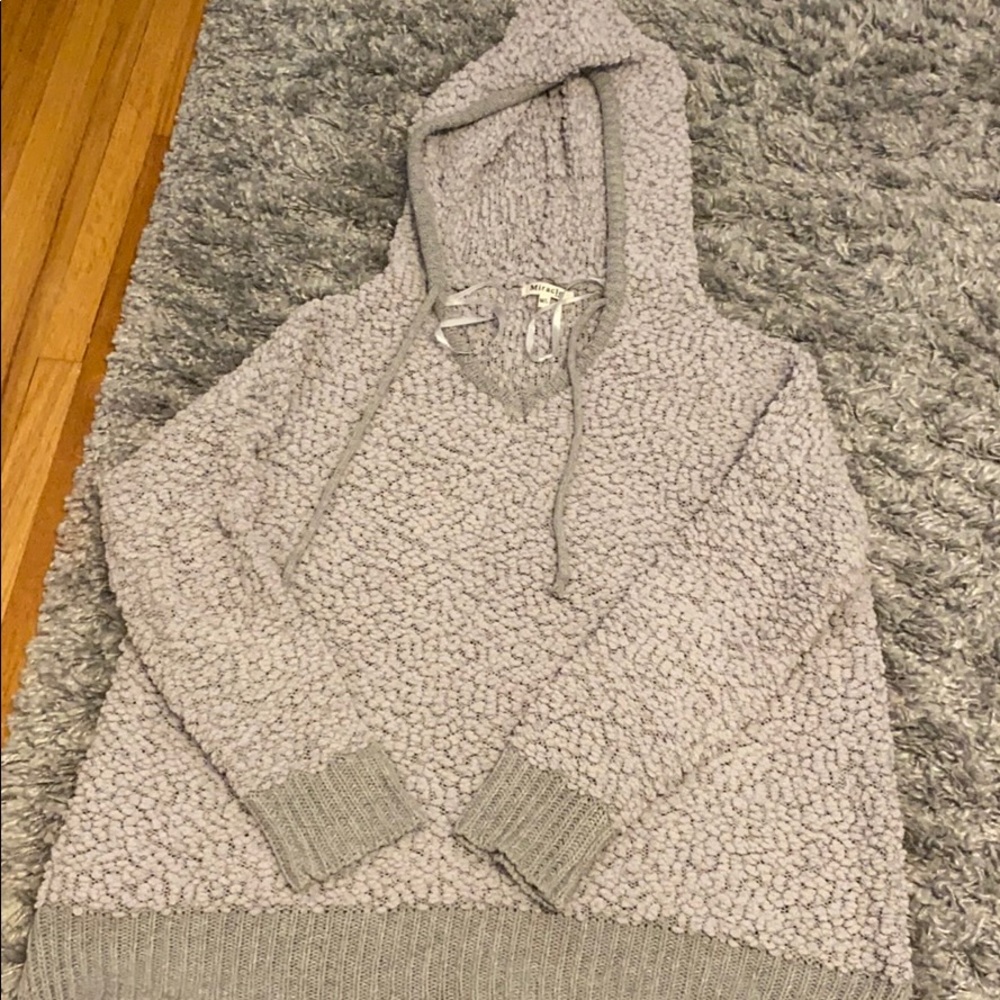 Oversized fuzzy sweater
